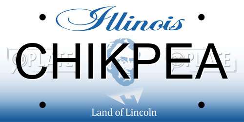 CHIKPEA Illinois License Plate