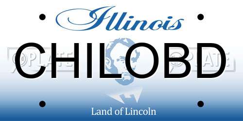 CHILOBD Illinois License Plate