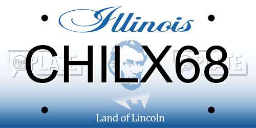 CHILX68 Illinois License Plate