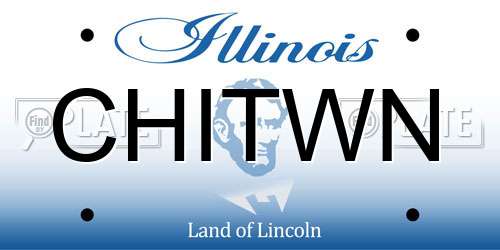 CHITWN Illinois License Plate