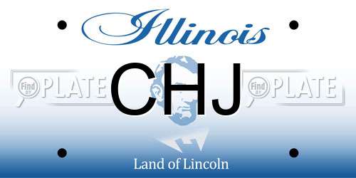 CHJ Illinois License Plate