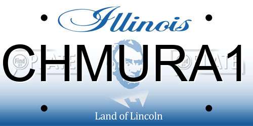 CHMURA1 Illinois License Plate