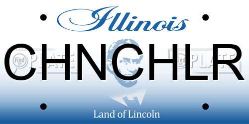 CHNCHLR Illinois License Plate