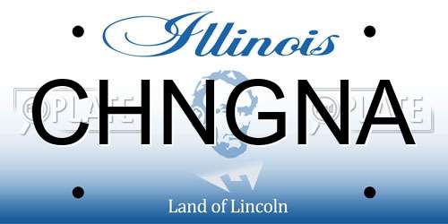 CHNGNA Illinois License Plate
