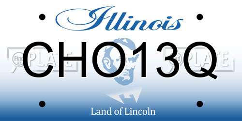 CHO13Q Illinois License Plate