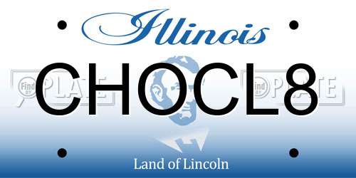 CHOCL8 Illinois License Plate