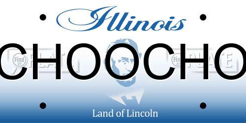 CHOOCHO Illinois License Plate