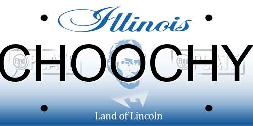 CHOOCHY Illinois License Plate