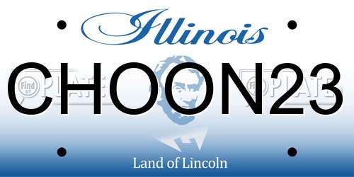 CHOON23 Illinois License Plate