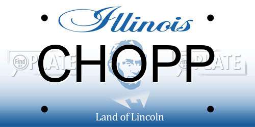 CHOPP Illinois License Plate