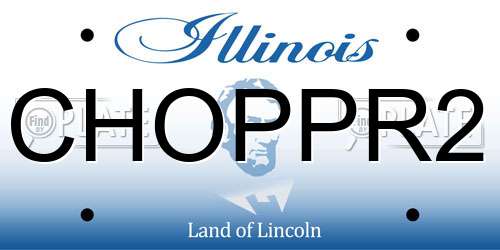 CHOPPR2 Illinois License Plate