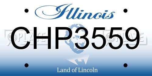 CHP3559 Illinois License Plate