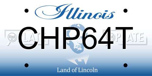 CHP64T Illinois License Plate