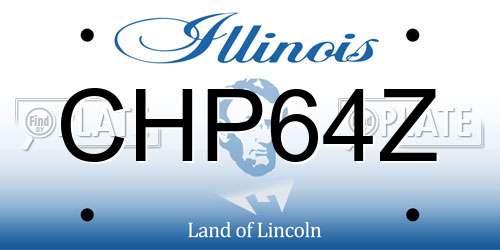 CHP64Z Illinois License Plate