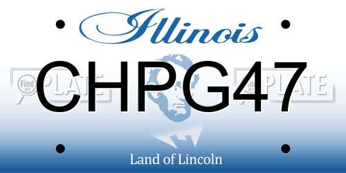 CHPG47 Illinois License Plate