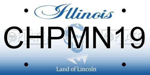 CHPMN19 Illinois License Plate
