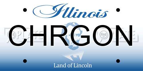 CHRGON Illinois License Plate