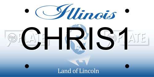 CHRIS1 Illinois License Plate
