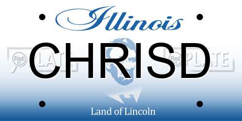 CHRISD Illinois License Plate