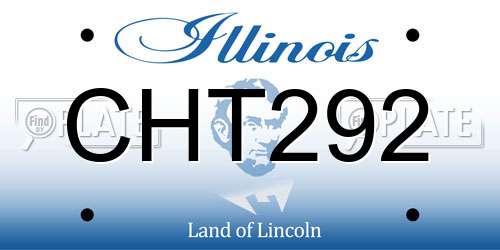 CHT292 Illinois License Plate