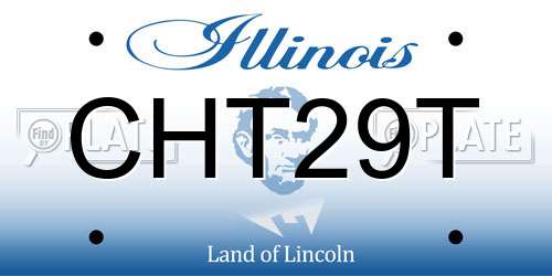 CHT29T Illinois License Plate