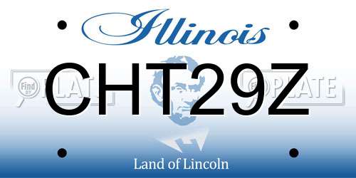 CHT29Z Illinois License Plate