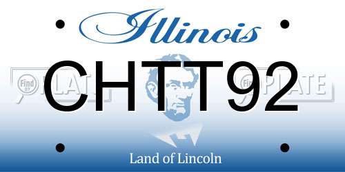 CHTT92 Illinois License Plate
