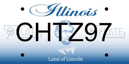 CHTZ97 Illinois License Plate
