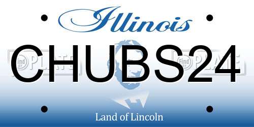 CHUBS24 Illinois License Plate