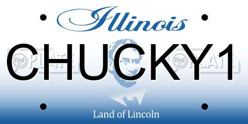 CHUCKY1 Illinois License Plate
