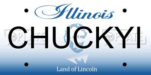 CHUCKYI Illinois License Plate