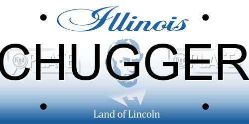 CHUGGER Illinois License Plate