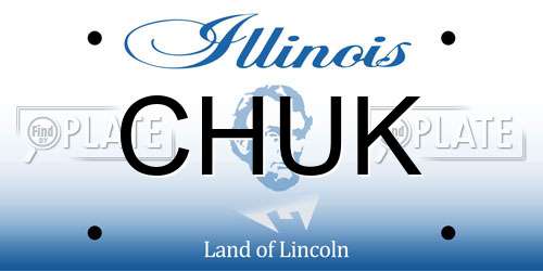 CHUK Illinois License Plate