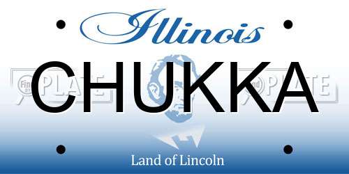 CHUKKA Illinois License Plate