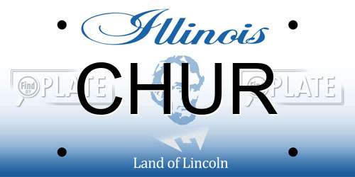 CHUR Illinois License Plate