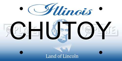 CHUTOY Illinois License Plate