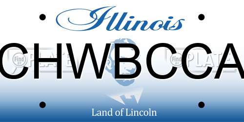 CHWBCCA Illinois License Plate