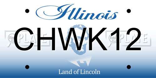 CHWK12 Illinois License Plate