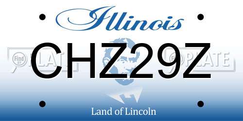 CHZ29Z Illinois License Plate