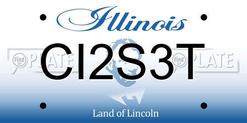 CI2S3T Illinois License Plate