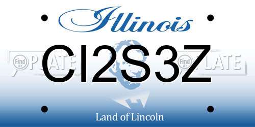 CI2S3Z Illinois License Plate