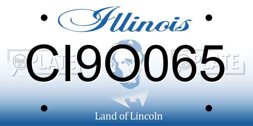 CI9O065 Illinois License Plate