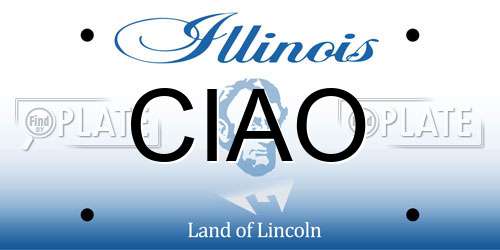 CIAO Illinois License Plate