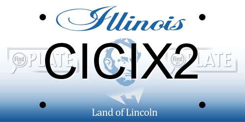 CICIX2 Illinois License Plate