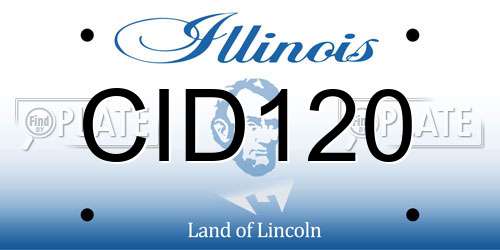 CID120 Illinois License Plate