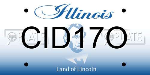 CID17O Illinois License Plate