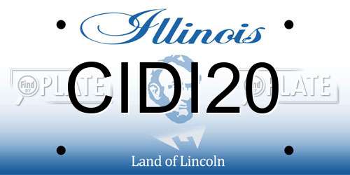 CIDI20 Illinois License Plate