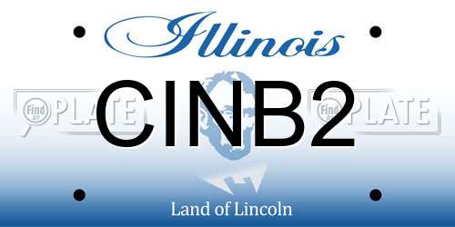 CINB2 Illinois License Plate