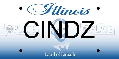 CINDZ Illinois License Plate