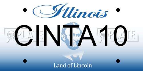 CINTA10 Illinois License Plate